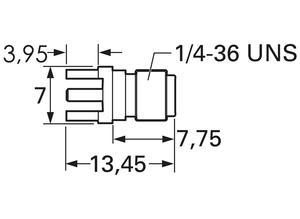 Telegärtner Coaxial panel-mount socket for printed circuits, SMA, 50 Ω, Straight