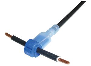 Vogt Cable splice for tabs, 1.5 to 2.5 mm², AWG 16 to 14, 15 A, blue, Vogt 3927F