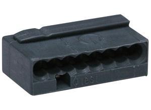 Wago Micro connector for junction boxes, 243-208, 8-pole, dark gray