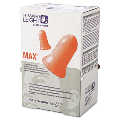 Howard Leight MAX1D by Honeywell MAX Single-Use Earplugs