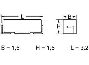 AVX SMD tantalum capacitor, 1 µF, 16 V, ±20%