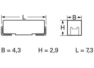 AVX SMD tantalum capacitor, 100 µF, 10 V, ±20%