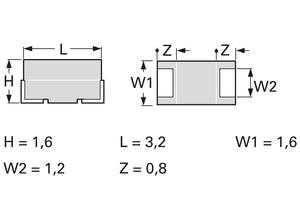 Samsung SMD tantalum capacitor, 3.3 µF, 16 V, ±10%
