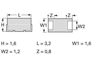 Samsung SMD tantalum capacitor, 2.2 µF, 25 V, ±10%
