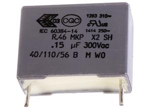 Kemet PP film capacitor 10 nF, ±10 %, 560 V (DC), RM 15 mm