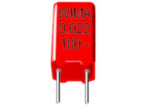 Wima MKP film capacitor 100 nF, ±10 %, 100 V (DC), RM 5 mm