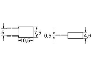 Neosid Suppressor inductor, 0.47 mH, 0.18 A, 9 Ω (9R0)
