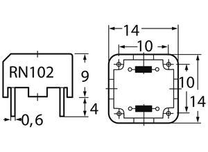 Schaffner Suppressor inductor, 12 mH, 0.3 A, 1.275 Ω (1R275)