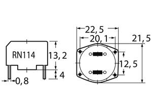 Schaffner Suppressor inductor, 1.5 mH, 4 A, 35 mΩ (R035)