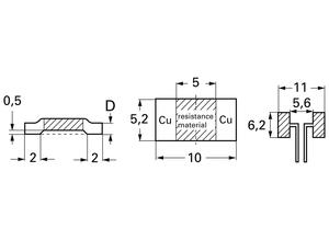 Isabellenhütte SMD-Resistor, 0,004 Ω, 3920, 12 W, ±1 %, BVS-A-R004-1.0