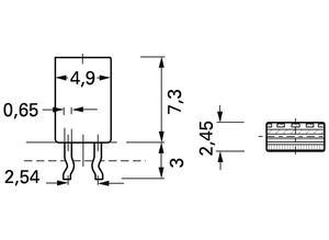 Vitrohm Metal film resistor, 100 Ω (100R), 0.5 W, TK ±100