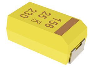 Kemet SMD tantalum capacitor, 6.8 µF, 50 V, ±10%