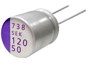 Panasonic Aluminium hybrid polymer capacitor 47 µF, 25 V, 8x12 mm