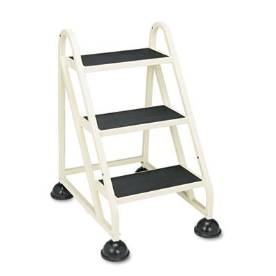 Cramer Three-Step Stop-Step Aluminum Ladder, 32 3/4" High, Beige (103019)