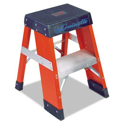 Louisville FY8000 Series Industrial Fiberglass Step Stand FY8002, 2 ft Working Height, 300 lbs Capac