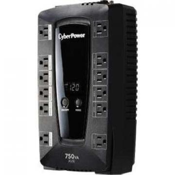 CyberPower AVRG750LCD 750VA/450W Simulated Sine Wave UPS LCD AVR 12 Outlets/USB/RJ11