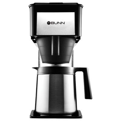BUNN 10-Cup Velocity Brew BT Thermal Coffee Brewer, Black, Stainless Steel