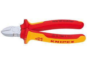 Knipex Diagonal Cutter insulated with multi-component grips, VDE-tested 180 mm