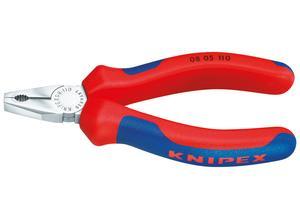 Knipex Mini Combination Pliers chrome plated with multi-component grips 110 mm