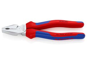 Knipex High Leverage Combination Pliers chrome plated with multi-component grips 200 mm
