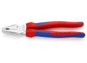 Knipex High Leverage Combination Pliers chrome plated with multi-component grips 225 mm