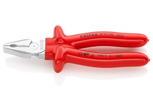 Knipex High Leverage Combination Pliers with dipped insulation, VDE-tested 200 mm