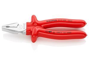 Knipex High Leverage Combination Pliers with dipped insulation, VDE-tested 200 mm