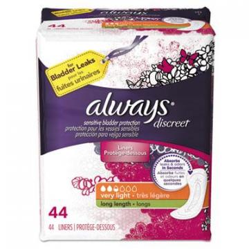 Always 92724 Discreet Sensitive Bladder Protection Liners
