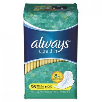 Always 30656PK Ultra Thin Pads with Wings