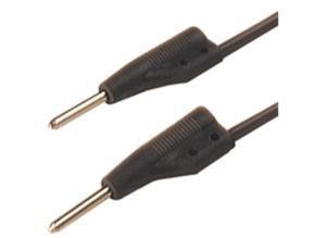 Hirschmann Test and connecting lead, Plug, 2 mm, 100 cm, black