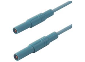 Hirschmann Test and connecting lead, Plug, 4 mm, 100 cm, blue