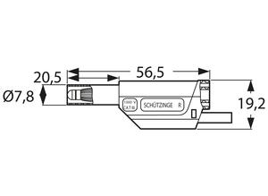Schützinger Test and connecting lead, Plug, 4 mm, 250 mm, purple