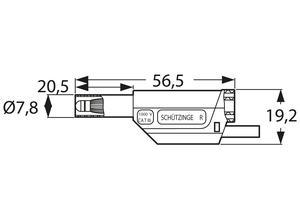 Schützinger Test and connecting lead, Plug, 4 mm, 250 mm, purple