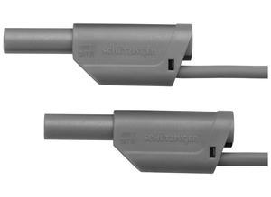Schützinger Test and connecting lead, Plug, 4 mm, 500 mm, gray
