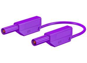Stäubli 4 mm test lead highly flexible, 0.5 m, silicone, 1.0 mm², purple