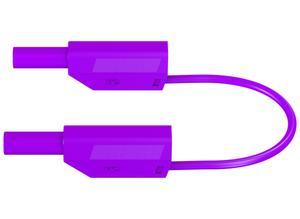Stäubli 4 mm test lead highly flexible, 1.0 m, silicone, 1.0 mm², purple