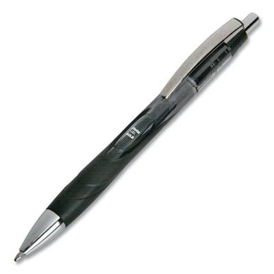 AbilityOne SKILCRAFT VISTA Retractable Gel Pen, 1 mm, Black Ink, Translucent Barrel, Dozen