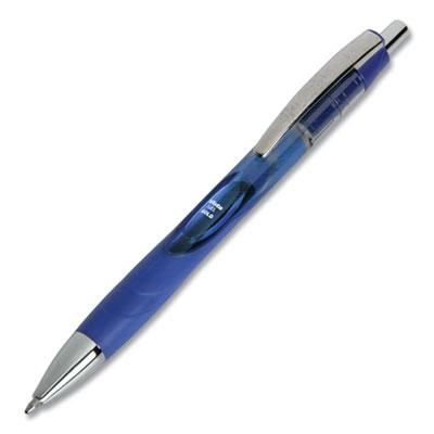 AbilityOne SKILCRAFT VISTA Retractable Gel Pen, 1 mm, Blue Ink, Translucent Barrel, Dozen