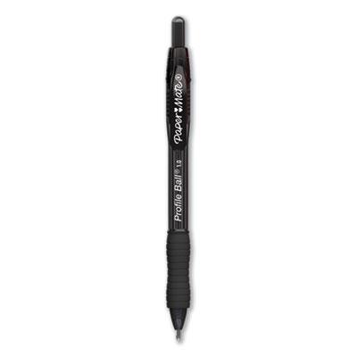 Paper Mate Profile Retractable Ballpoint Pen, Bold 1 mm, Black Ink/Barrel, 36/Pack