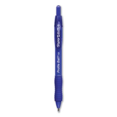 Paper Mate Profile Retractable Ballpoint Pen, Bold 1 mm, Blue Ink/Barrel, 36/Pack