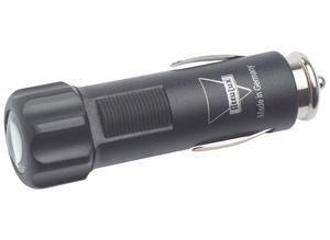 Acculux LED torch, black, 12 V, 24 V
