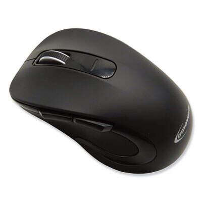Innovera Mid-Size Wireless Optical Mouse with Micro USB, 2.4 GHz Frequency/32 ft Wireless Range