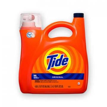 Tide HE Laundry Detergent, Original Scent, 150 oz Pump Bottle, 4/Carton (40365)