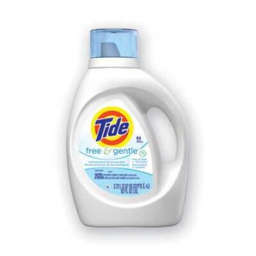 Tide Free & Gentle Liquid Laundry Detergent, 100 oz Bottle, 4/Carton (41829)