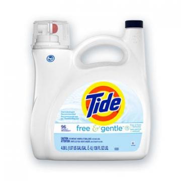 Tide Free & Gentle Liquid Laundry Detergent, 150 oz Pump Bottle, 4/Carton (41967)