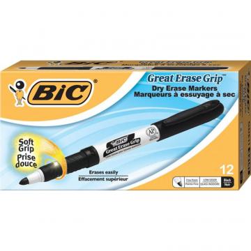 BIC Great Erase Fine Point Whiteboard Marker BK