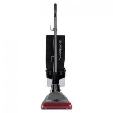 Sanitaire TRADITION Upright Vacuum with Dust Cup, 5 amp, 14 lb, Gray/Red (SC689B)