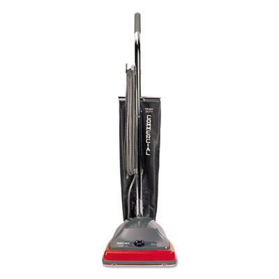 Sanitaire TRADITION Upright Vacuum with Shake-Out Bag, 12 lb, Gray/Red (SC679K)