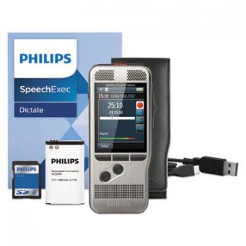 Philips Pocket Memo 7000 Digital Recorder, Slide, 2GB, Silver (DPM700002)