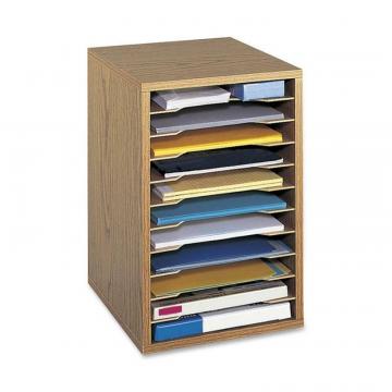 Safco Adjustable Vertical Wood Shelf Organizer